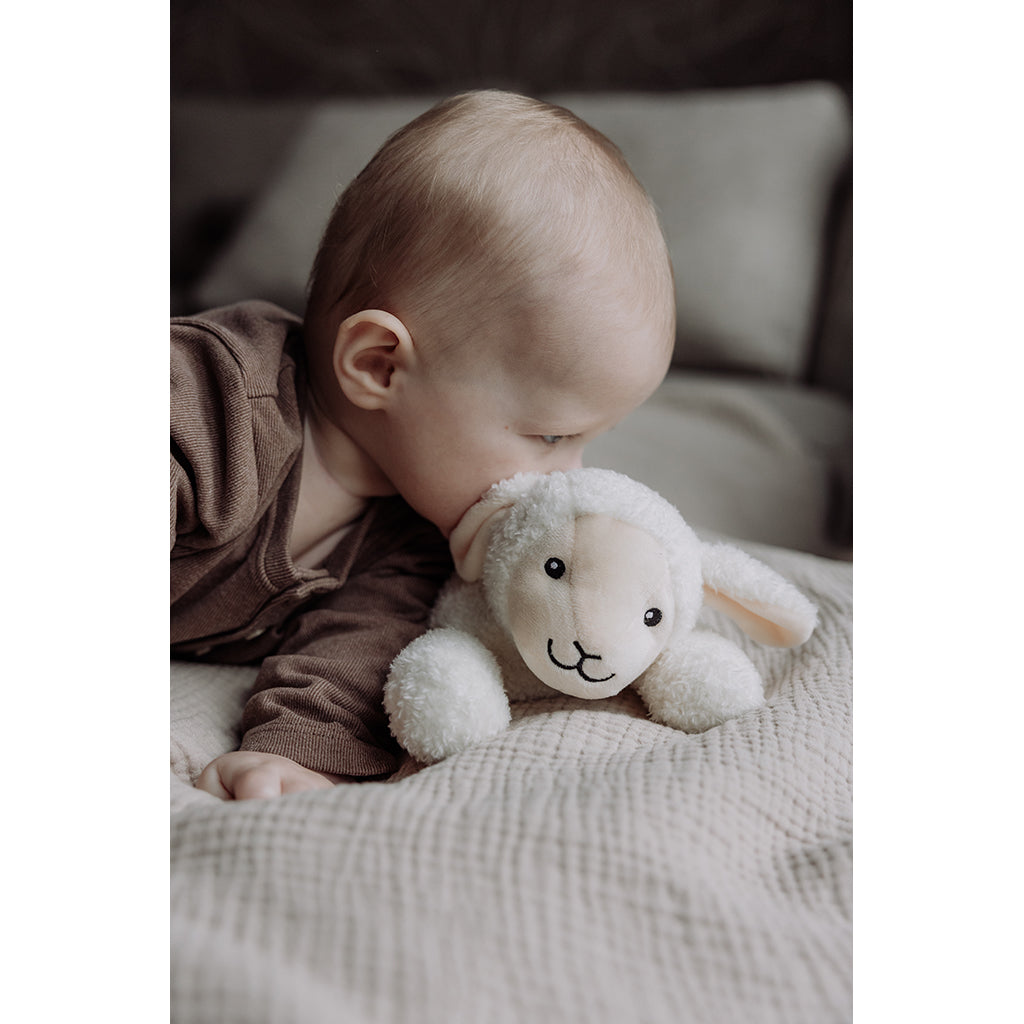 Flow Amsterdam Hjertelydsbamse med oppladbart batteri, Rosie beige