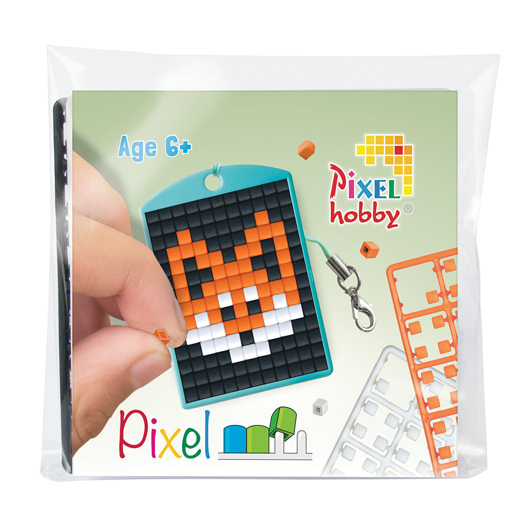 Pixel mosaic startersæt med ræv nøglering