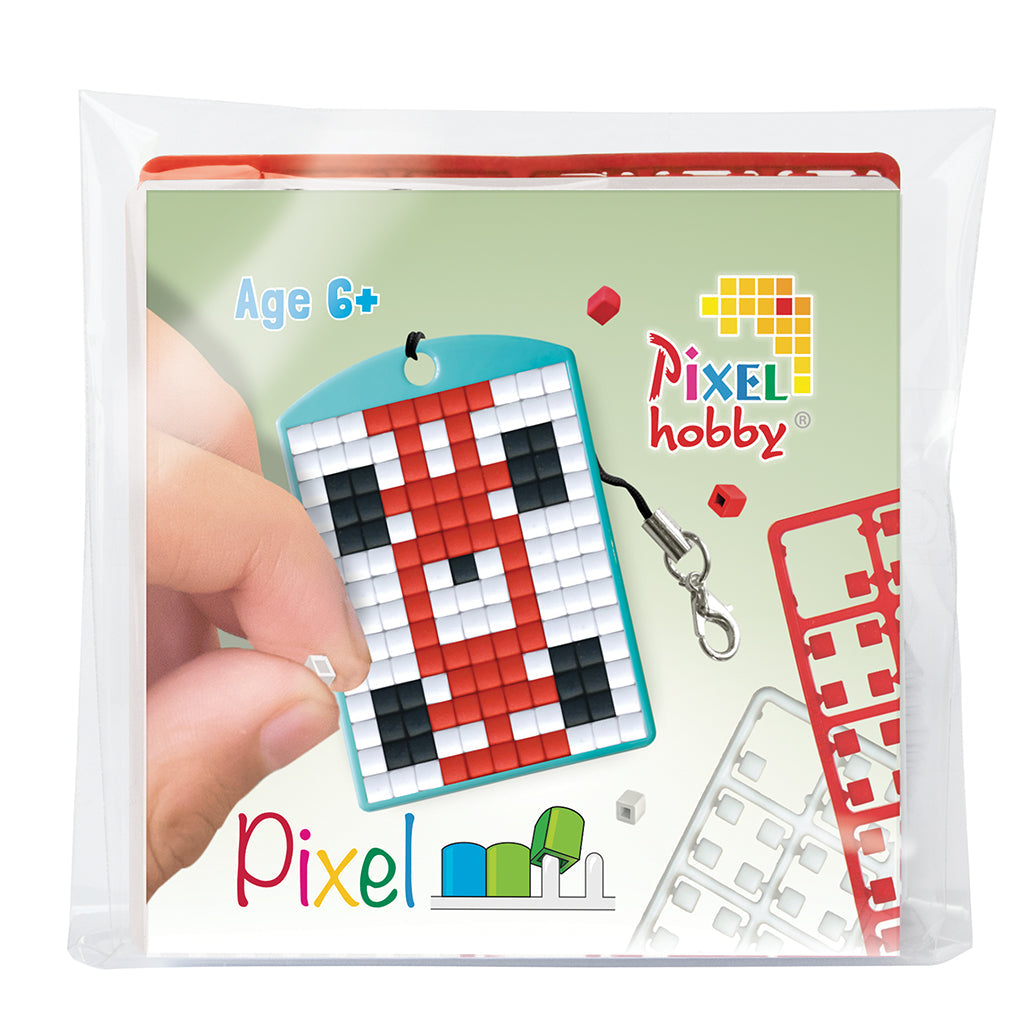 Pixel mosaic starterset nøglering racerbil