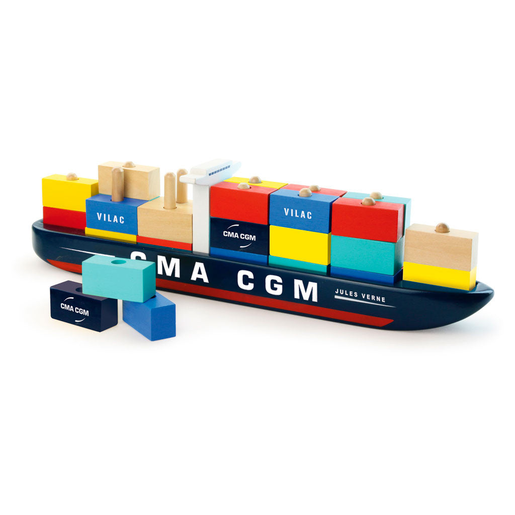 Vilac containerskib i træ - City