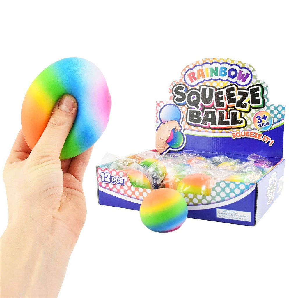 Robetoy squeeze ball, krystallregnbue
