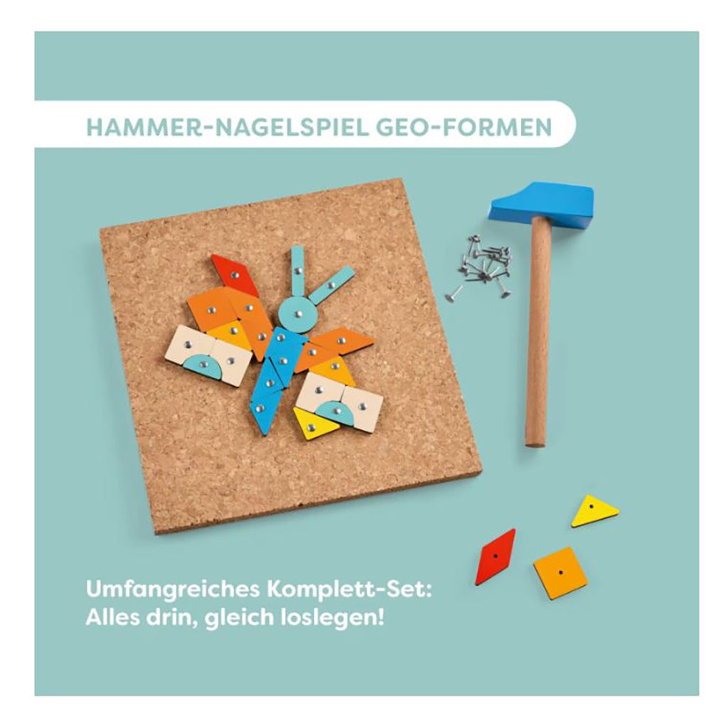 Haba Hammerbrett m spiker, Geometriske former