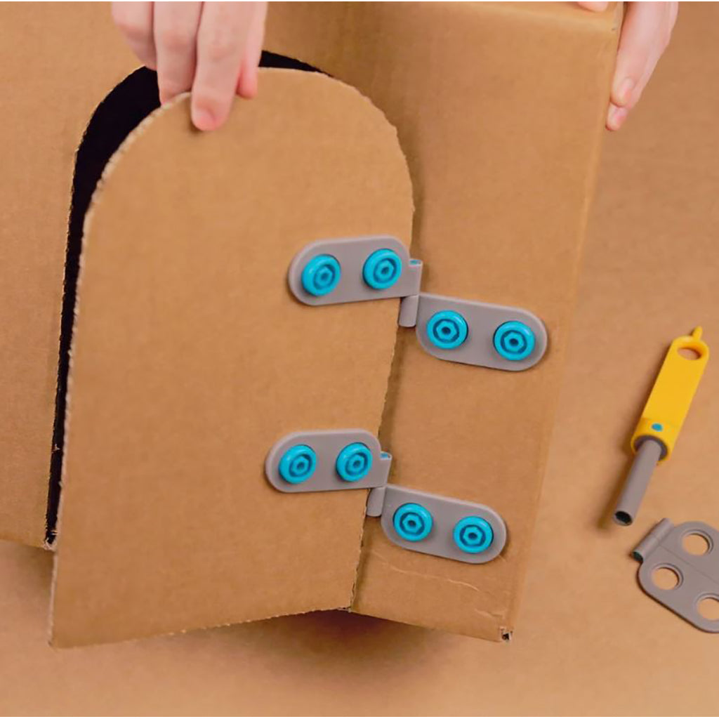 Makedo Spin Hinge, Hengsler til bygg-selv i papp - 6 stk.