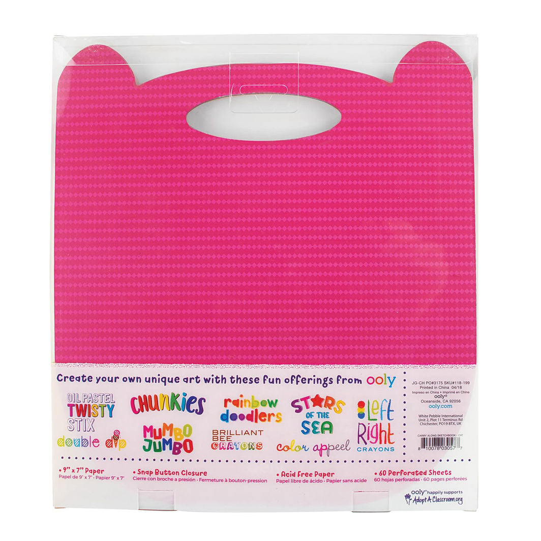 Ooly Skisseblokk – Carry Along Kat 23x18 cm