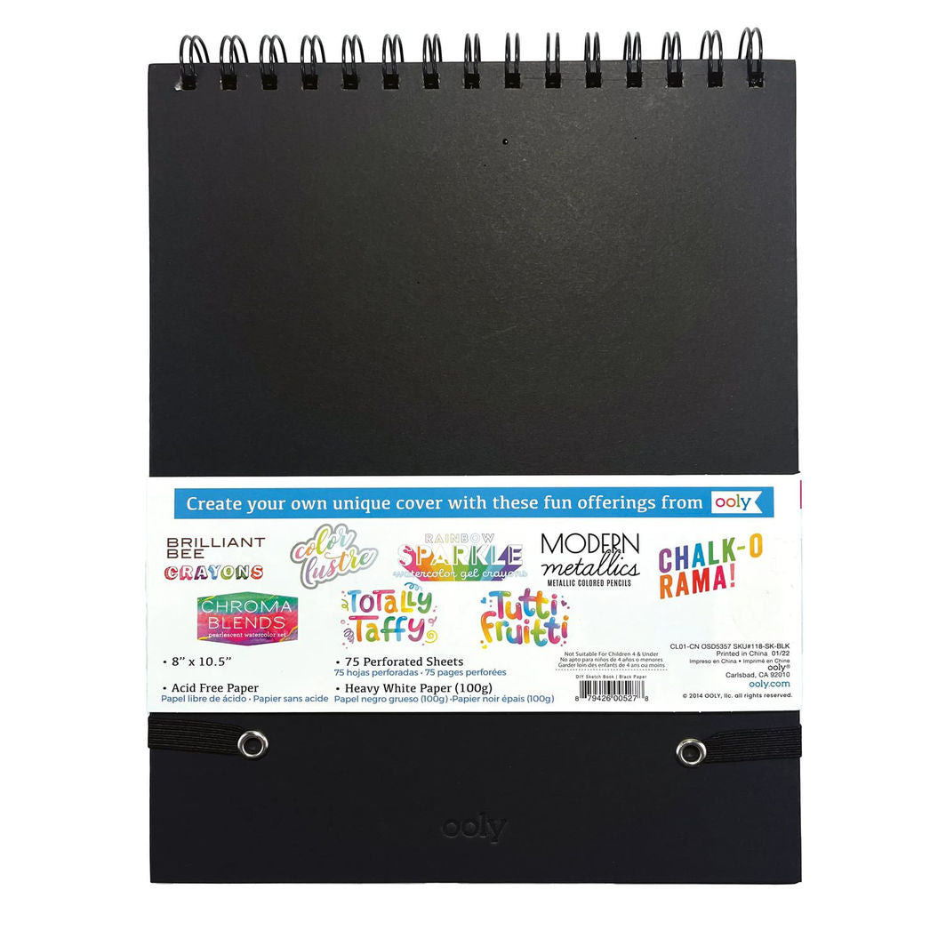 Ooly Skitseblok, DIY – Sort 20,5 x 26,5 cm