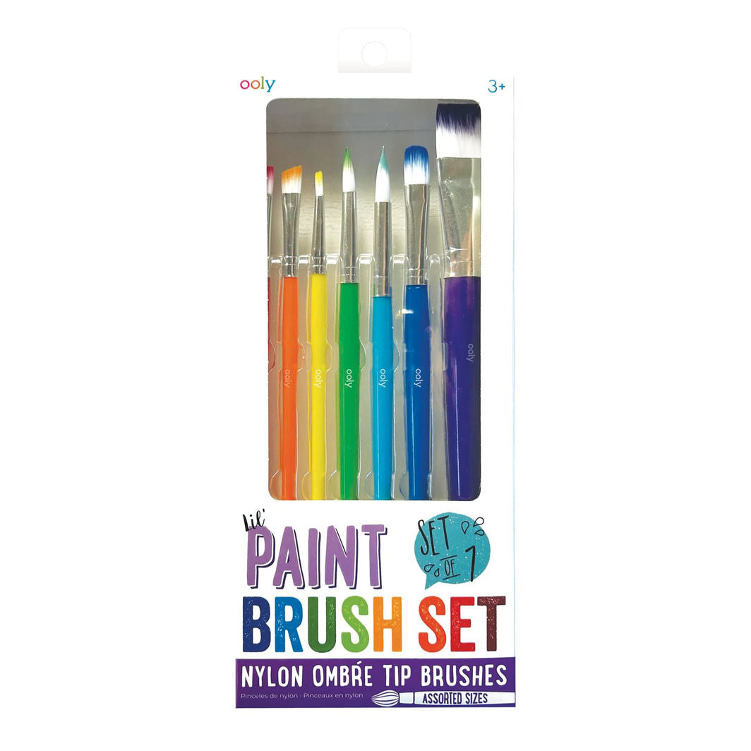 Ooly Penselsett, 7 stk - Lil Paint Nylon