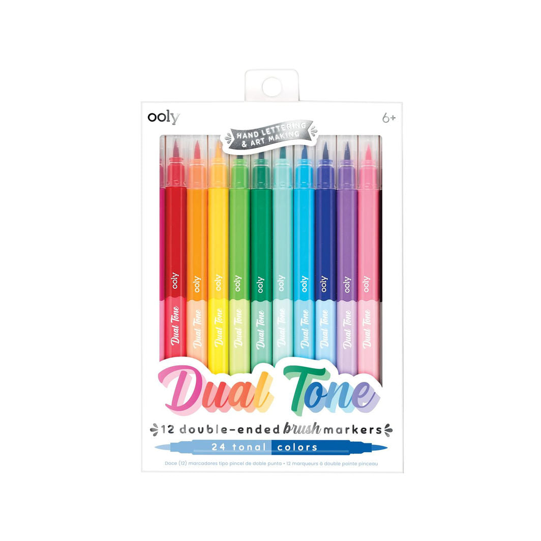Ooly Penseltusjer 12 stk, Dobbeltsidet - Dual Tone