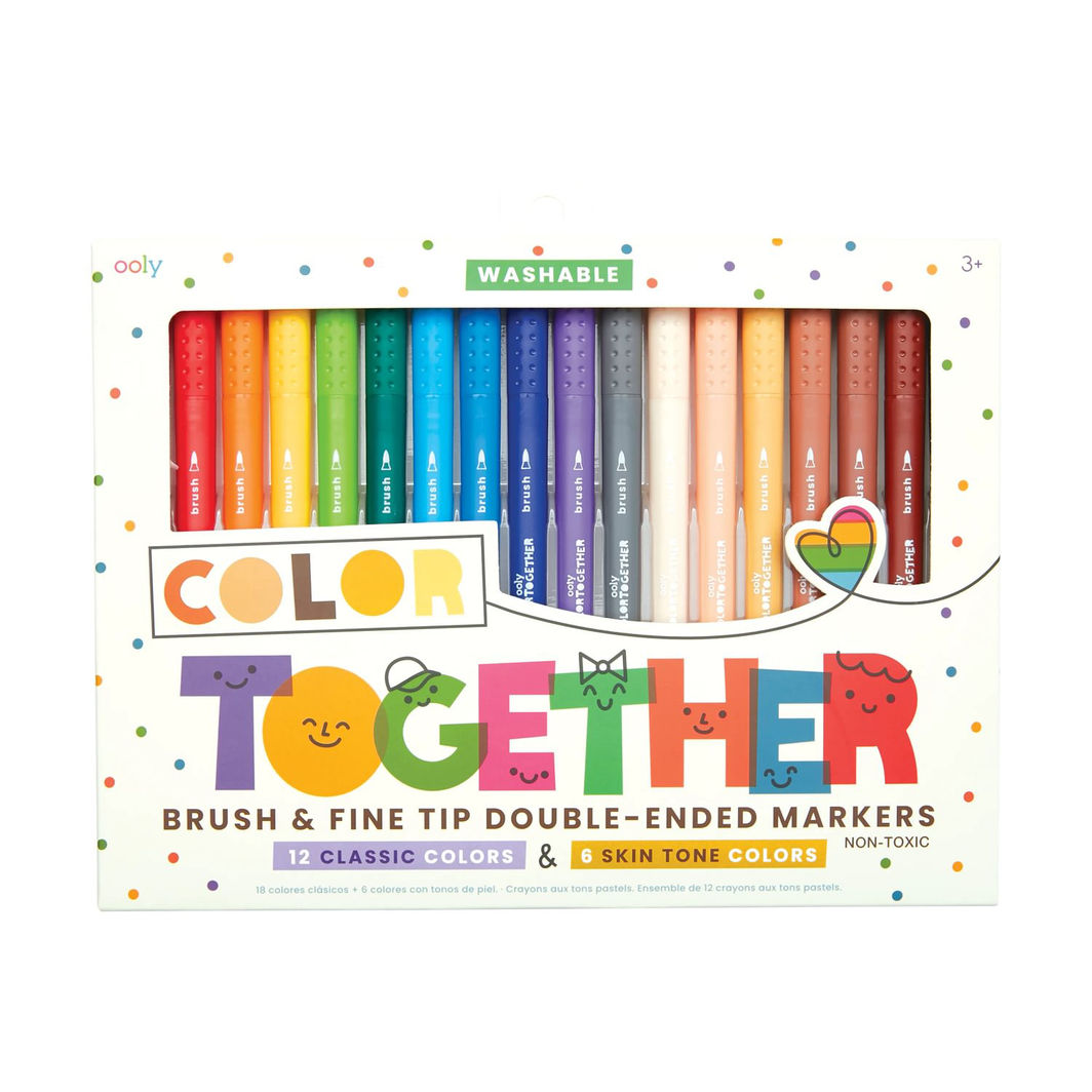Ooly Tusser 18 stk, Dobbeltsidet - Color Together