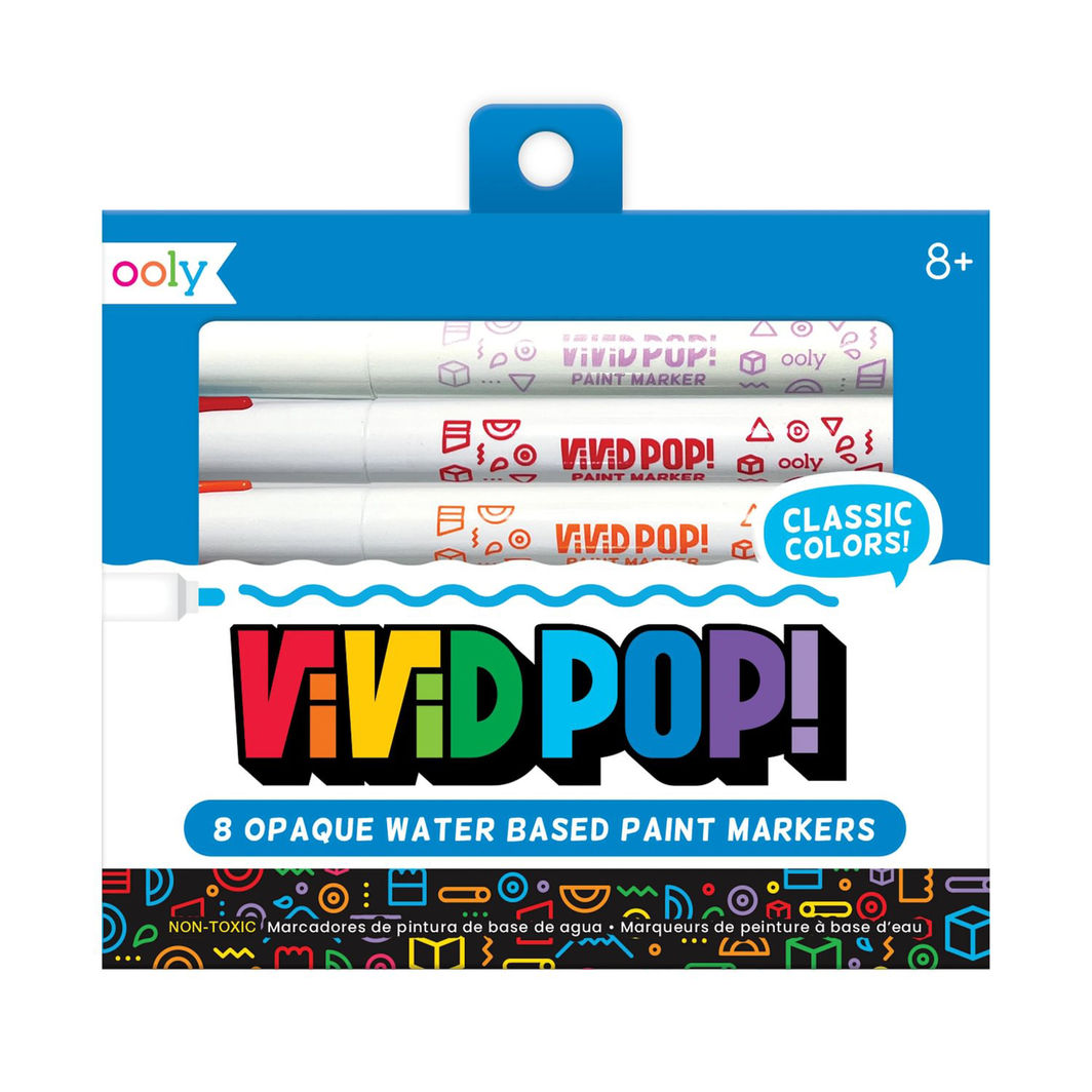 Ooly Akryl-tusjer 8 stk - Vivid Pop Classic