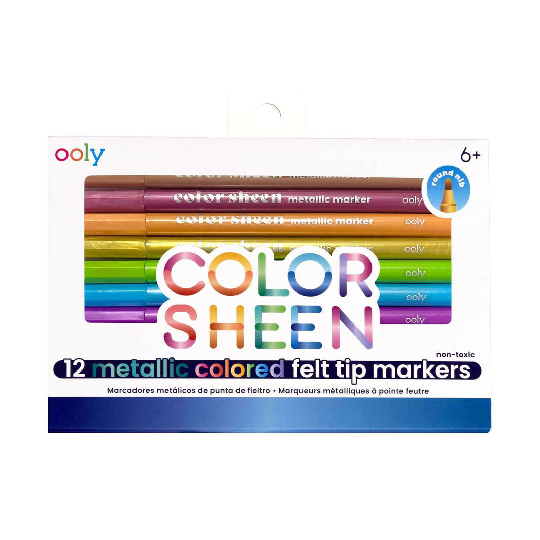 Ooly Tusjer 12 stk - Color Sheen Metallic