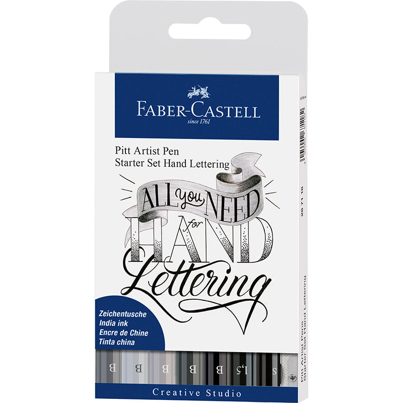 Faber-Castell Artist pens, Handwriter startersæt grå