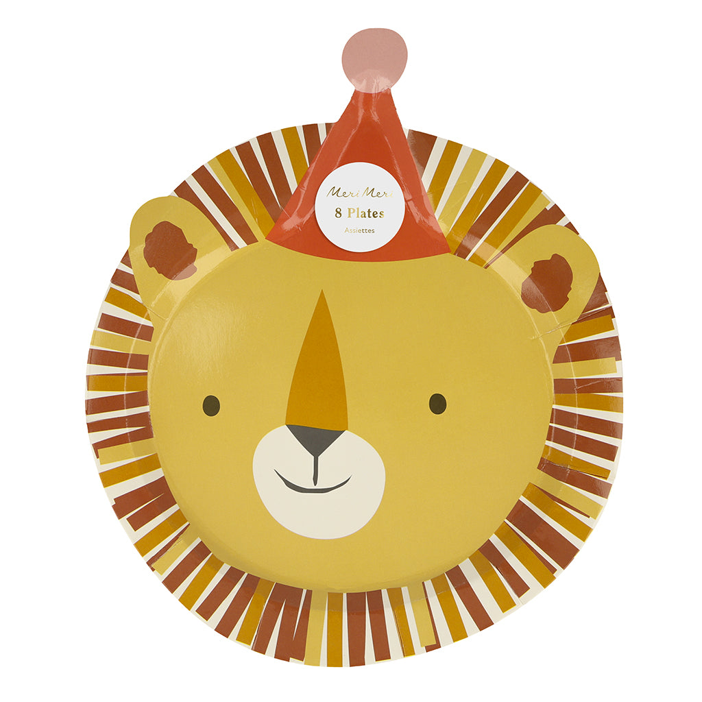 Meri Meri pappfat, Dyreparade, stansede - 8 stk.