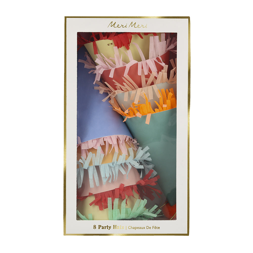 Meri Meri festhatter, Store partyhatter - 8 stk.