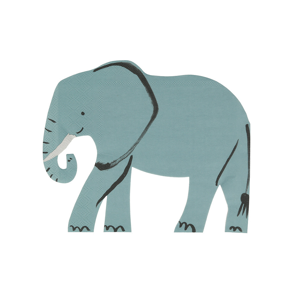 Meri Meri servietter, Elefant - 16 stk.