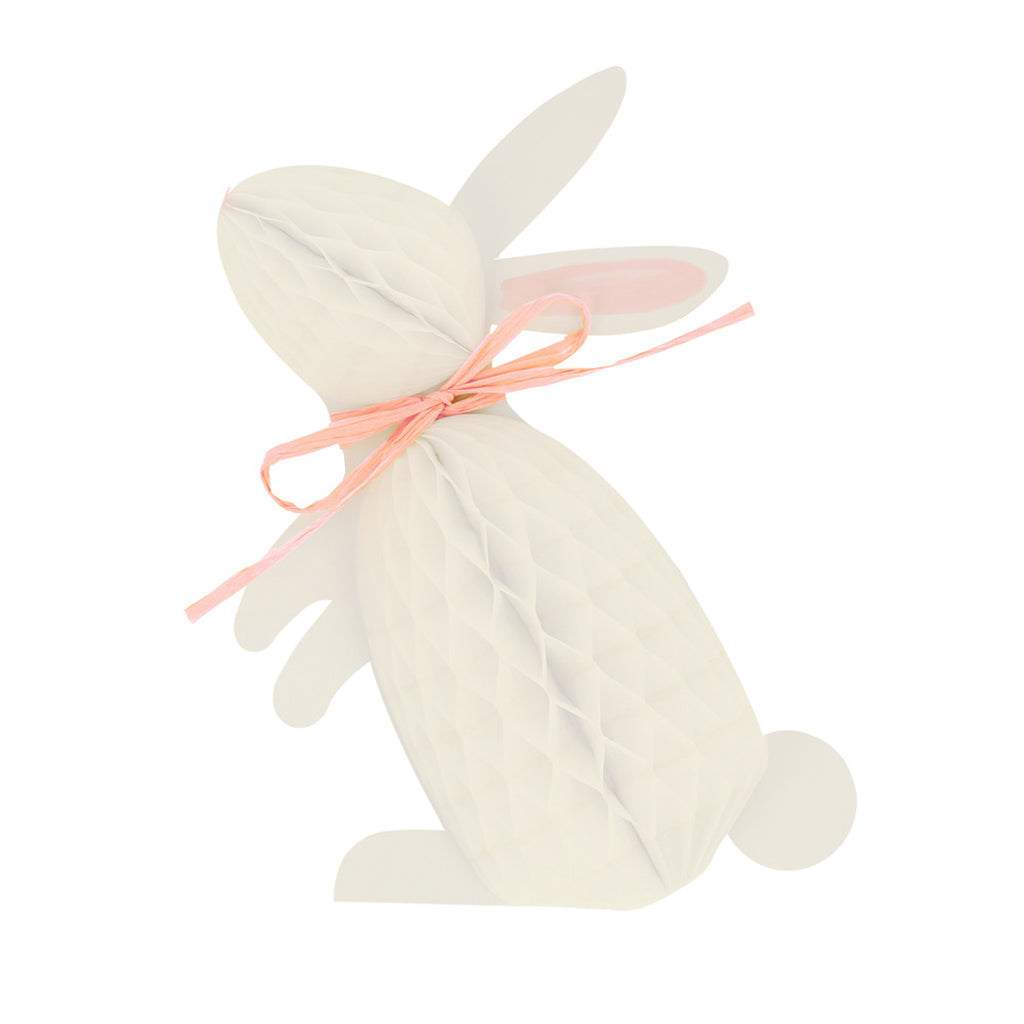 Meri Meri påske, honeycomb dekorasjoner – Pom pom-kaniner – 6 stk.