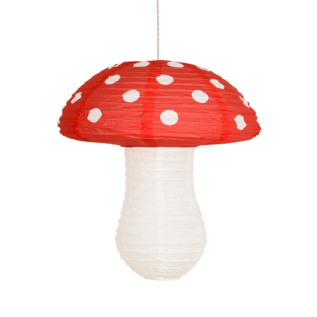Meri Meri lanterne i rispapir, Mushroom, 3-pakning