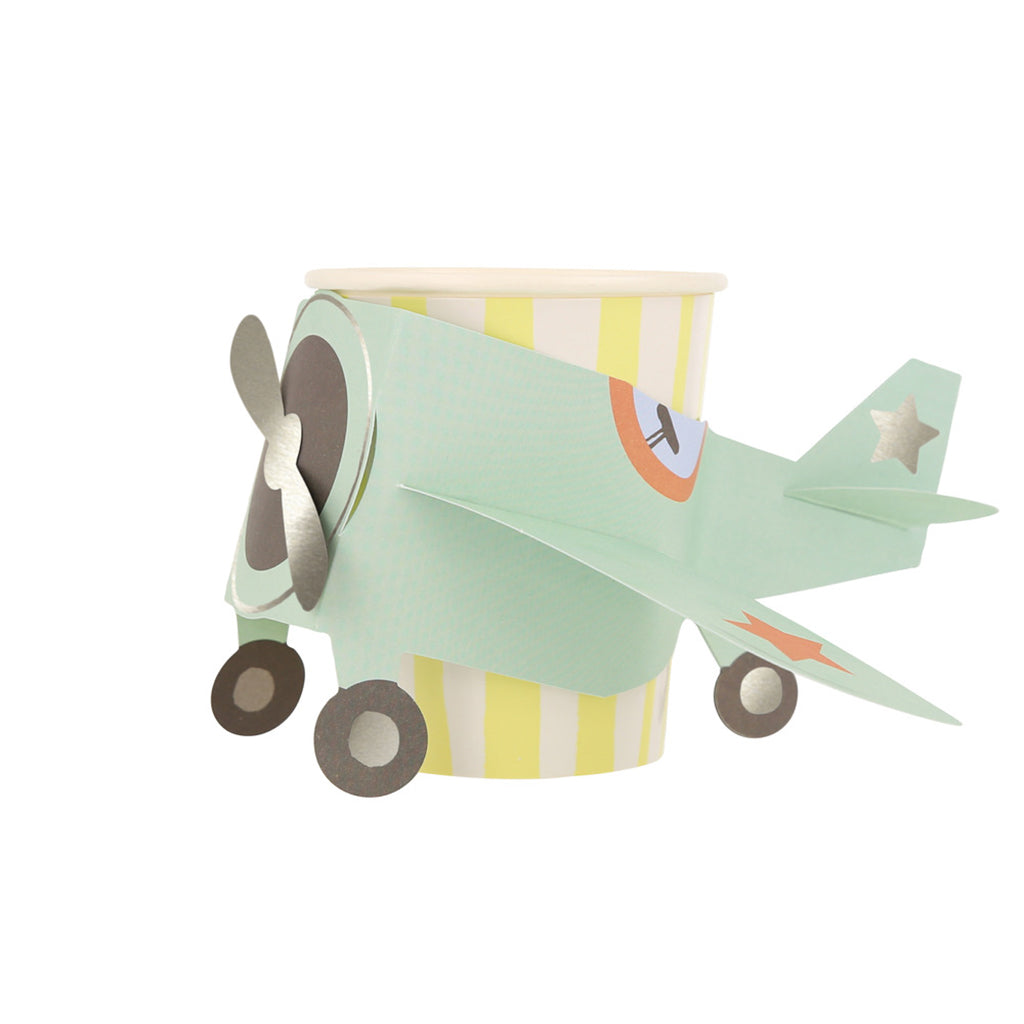 Meri Meri papkrus, Plane cups – 8 stk.