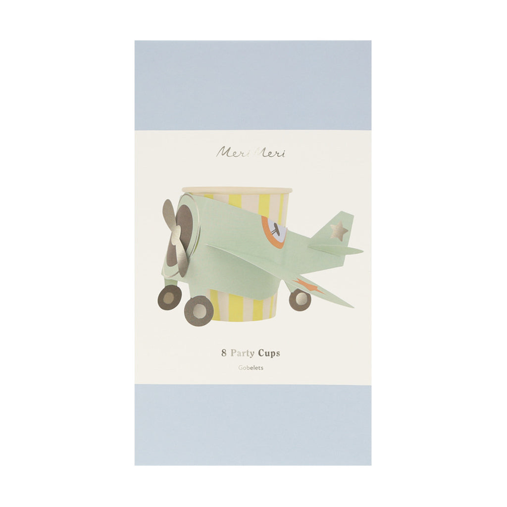 Meri Meri papkrus, Plane cups – 8 stk.