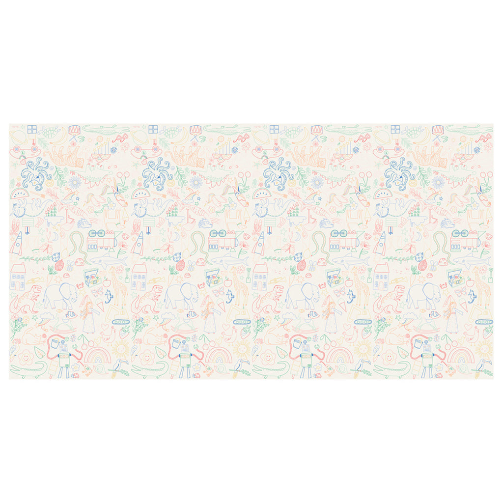 Meri Meri papirsduk, Color in activity, mal på duk – 238 x 127 cm