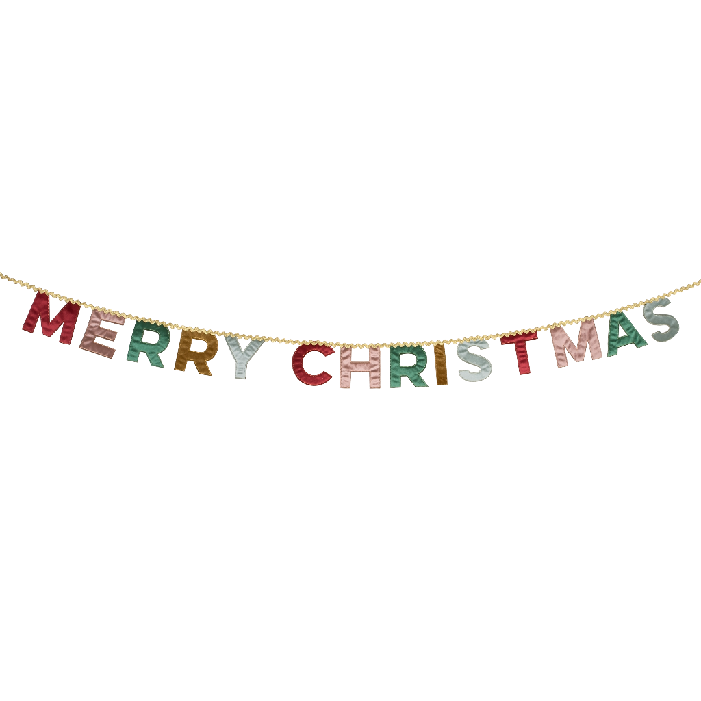 Meri Meri guirlande, Merry Christmas, Fløjlsbanner