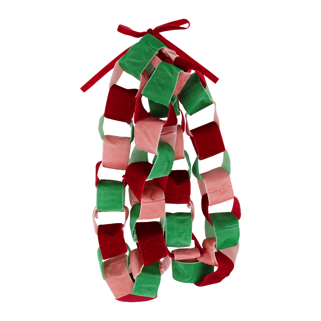 Girlander med lenke av fløyel