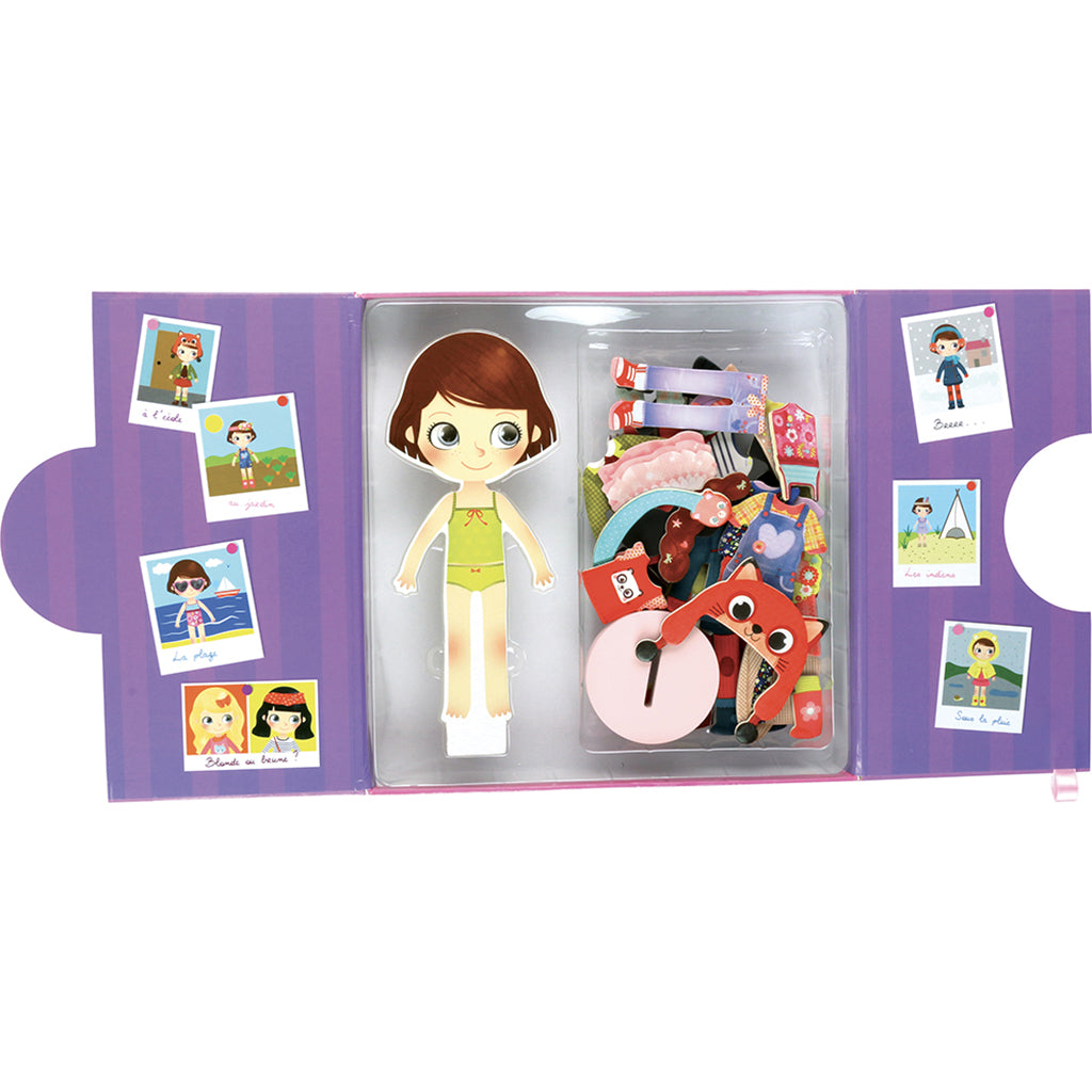 Vilac Kle-på-dukke, Magnetisk