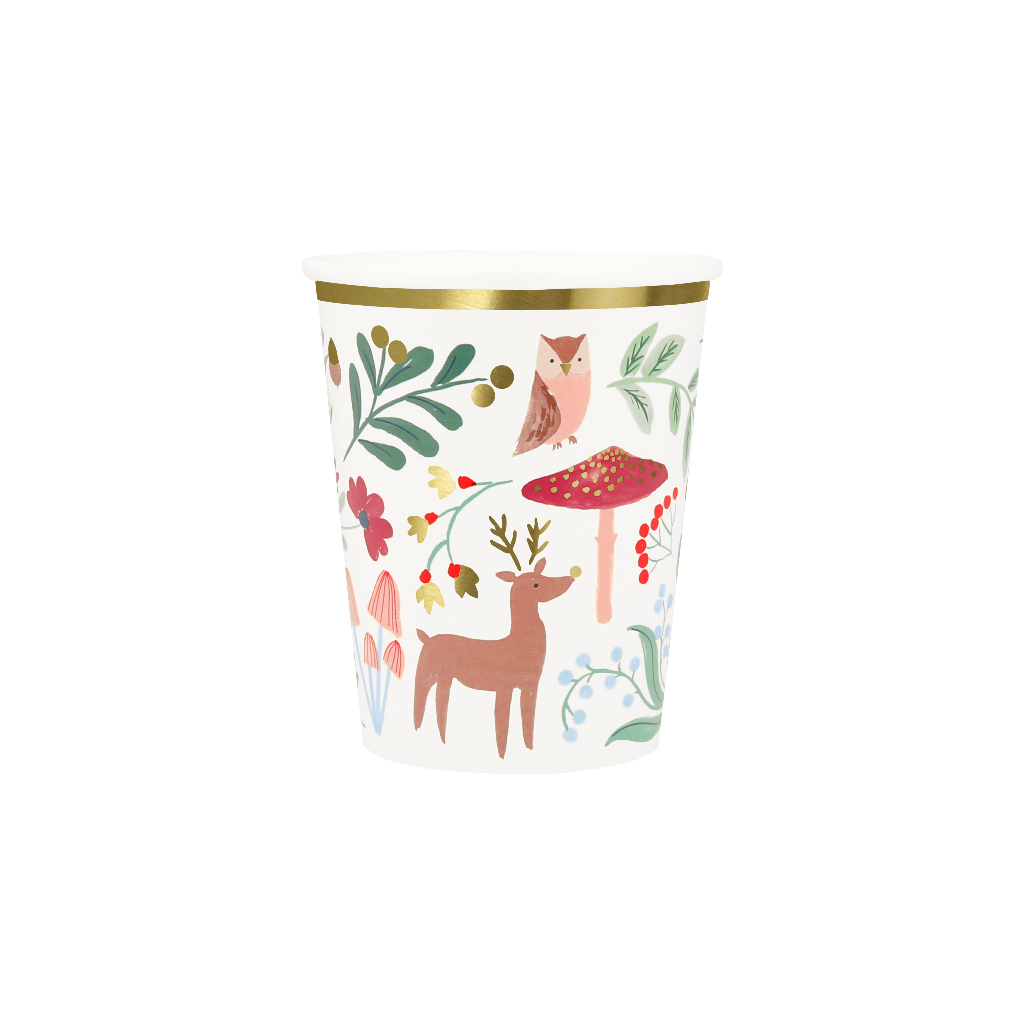 Meri Meri papkrus, Winter woodland – 8 stk.