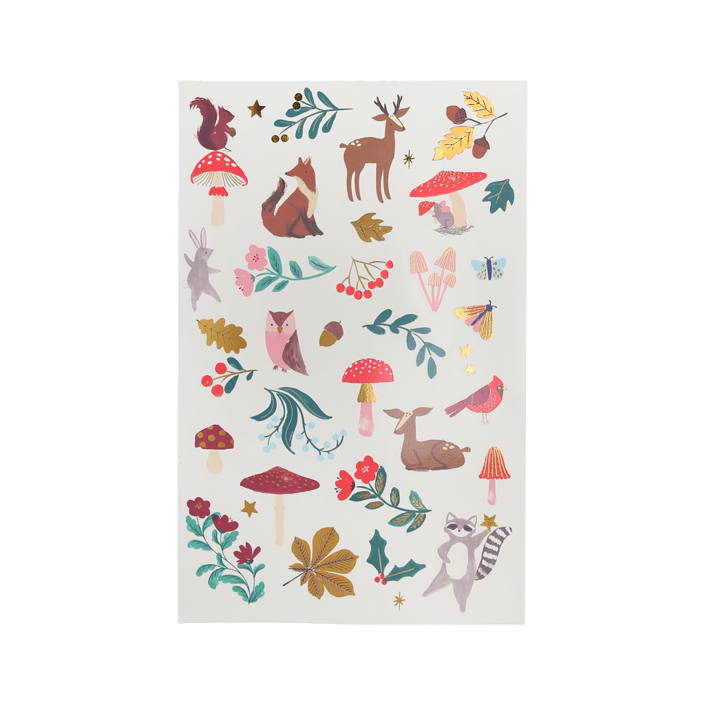 Meri Meri tatoveringer, Skovmotiver - 2 ark