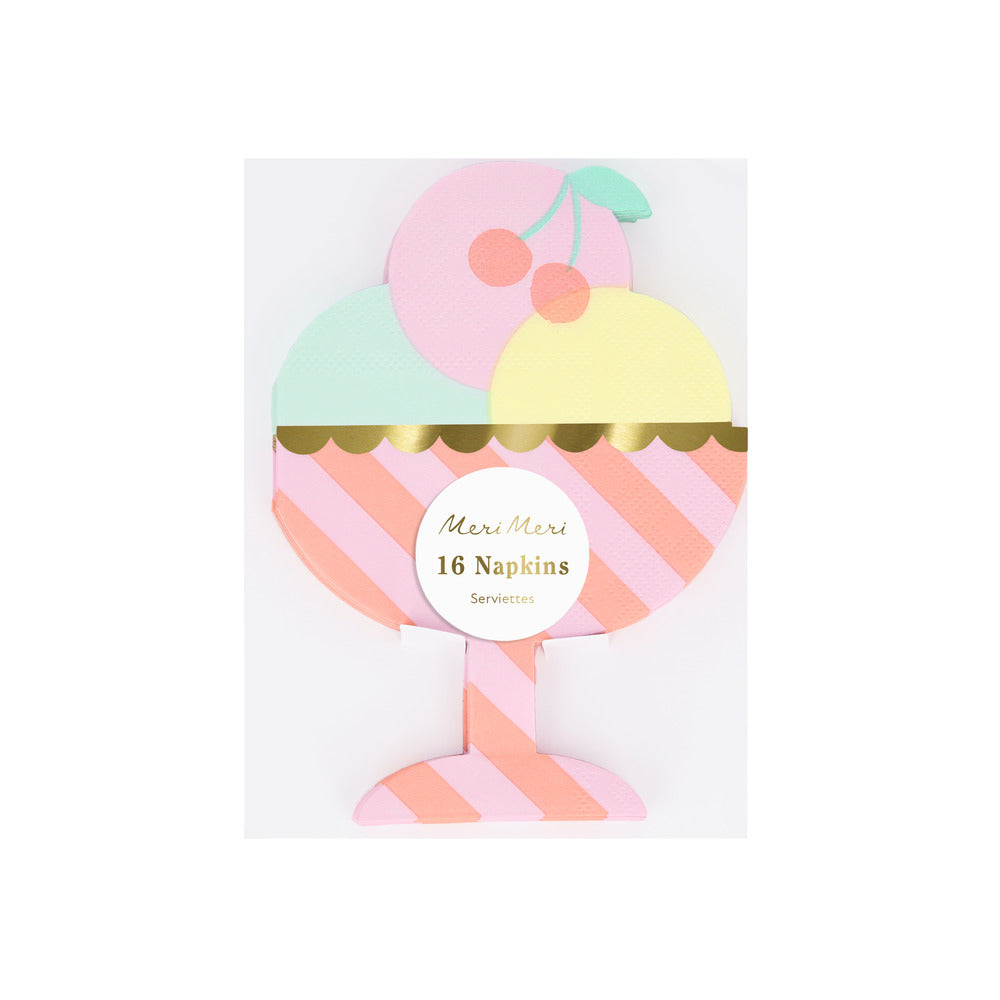 Meri Meri servietter, Ice cream - 16 stk.