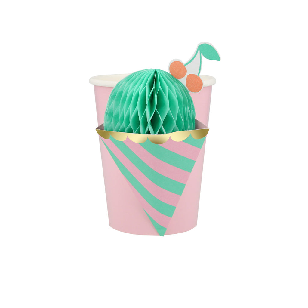 Meri Meri papkrus, Ice cream – 8 stk.