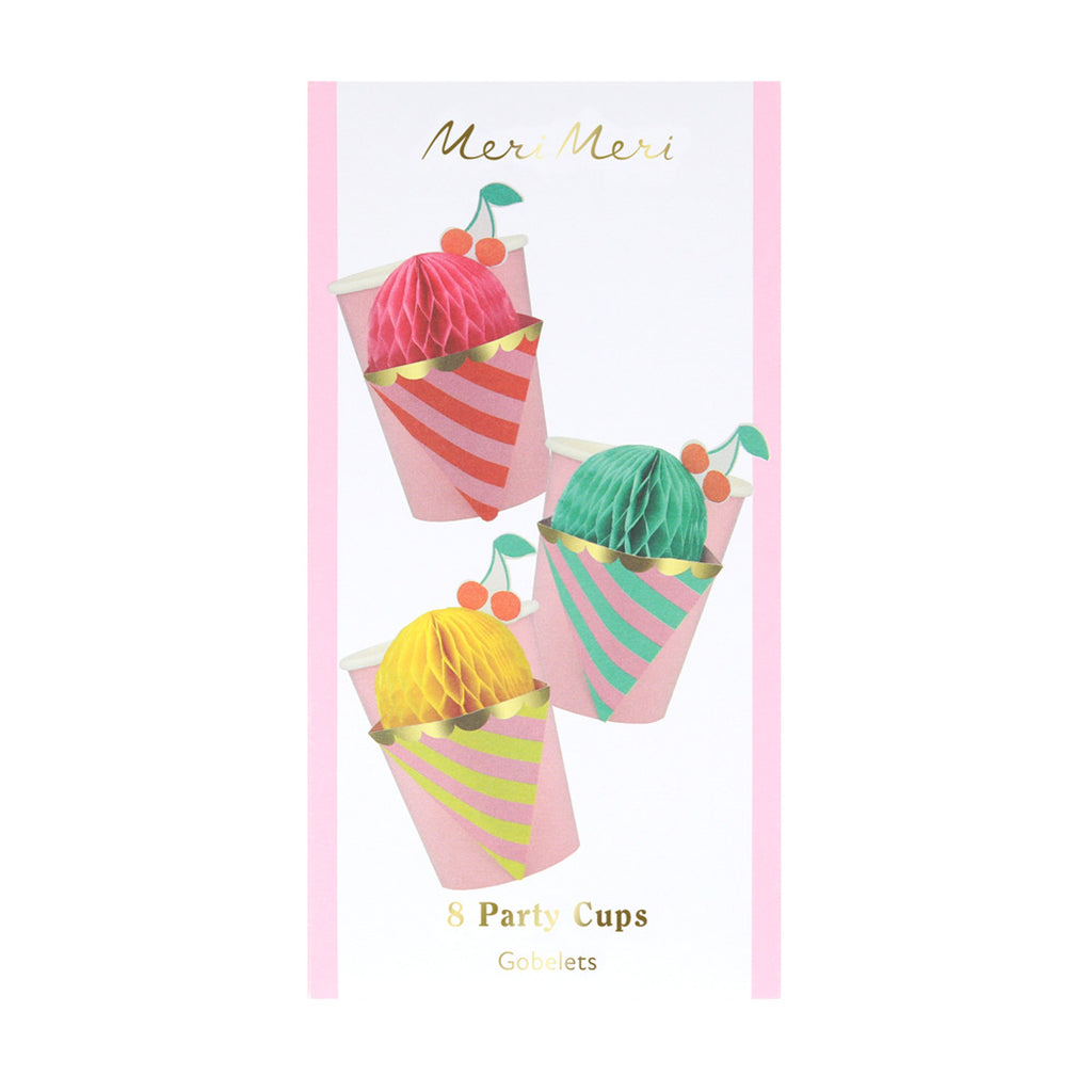 Meri Meri papkrus, Ice cream – 8 stk.