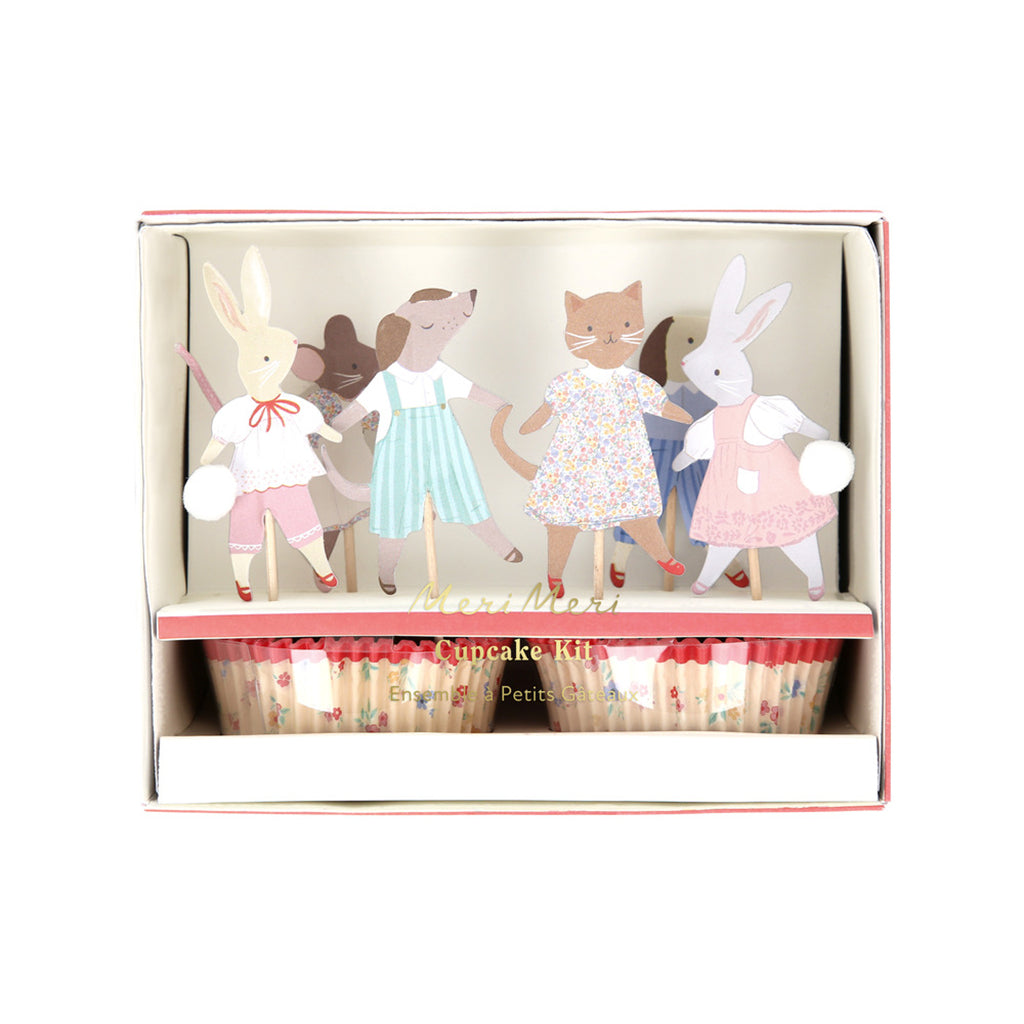 Meri Meri cupcake sæt, Animal friends