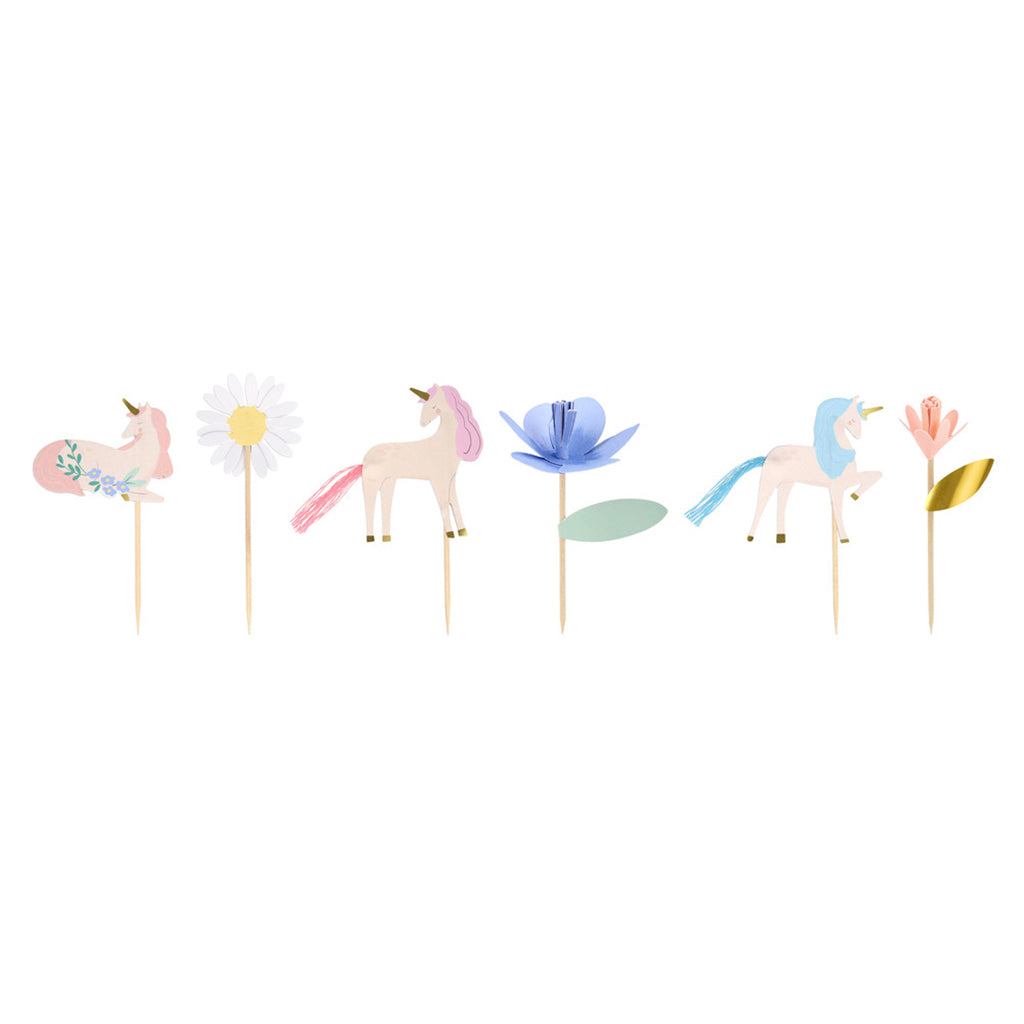 Meri Meri cupcakesett, Meadow unicorns