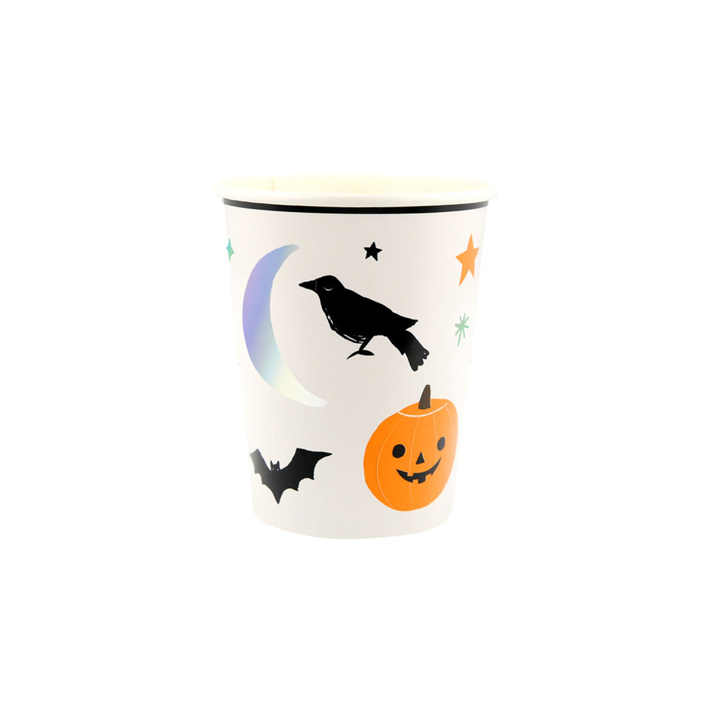 Meri Meri pappkopper, Halloween, Halloween ikoner - 8 stk.