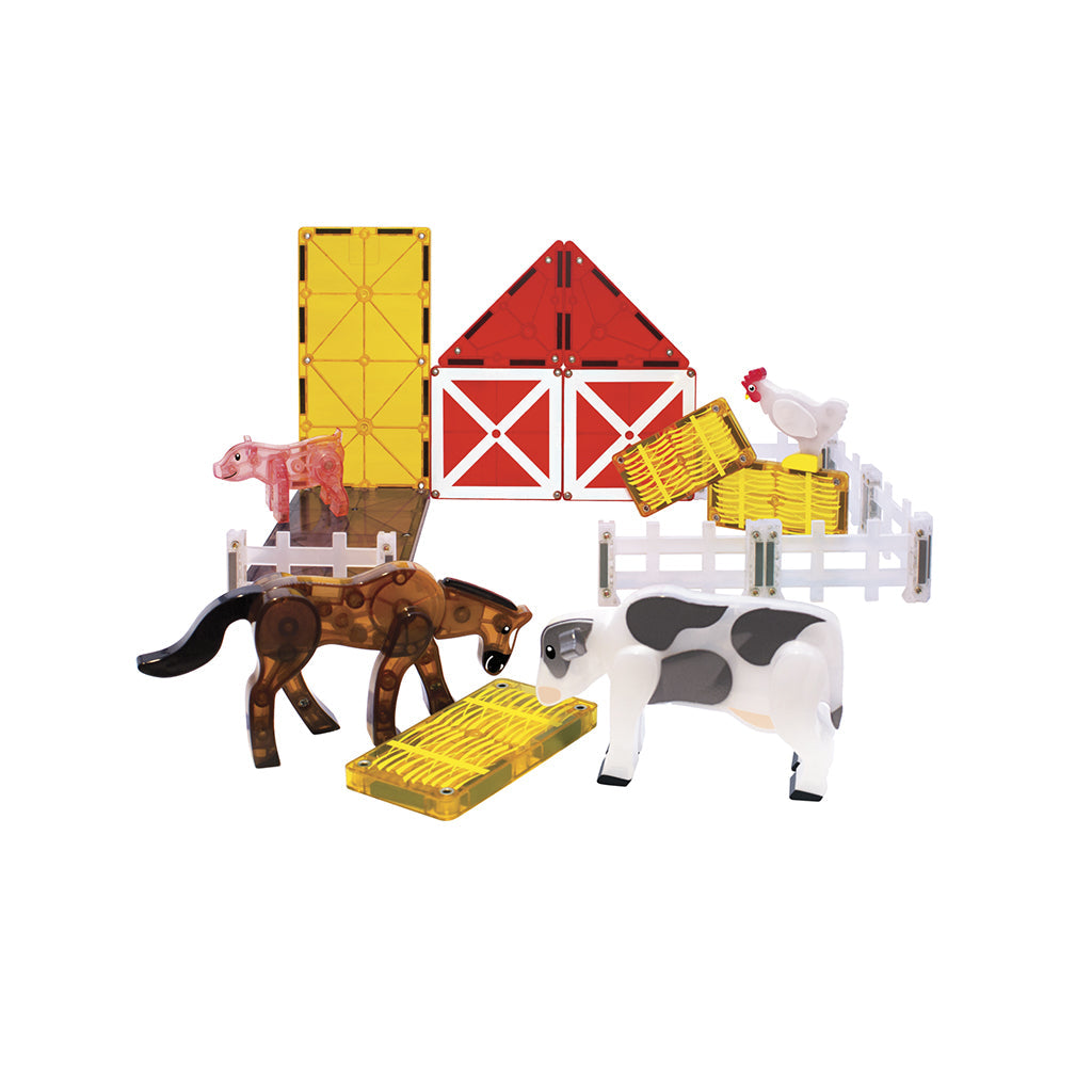 Magna-Tiles Bondegårdsdyr, Magnetisk byggesett med 25 deler