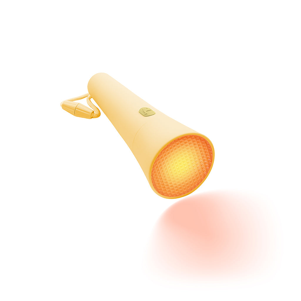 Lalarma Lommelygte, Genopladelig - Yellow lyse indstilling