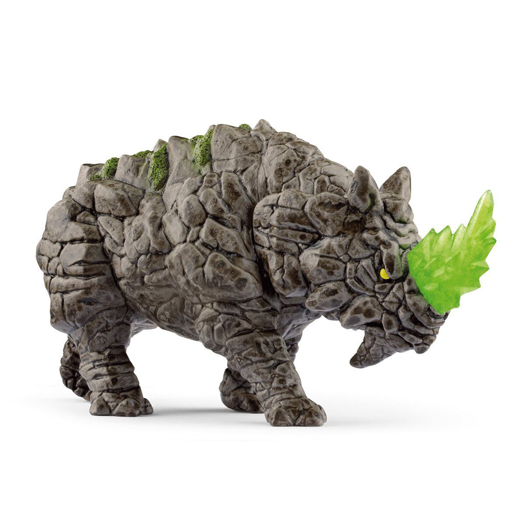 Schleich Eldrador Battle Rhino med grønne horn og pigget rustning