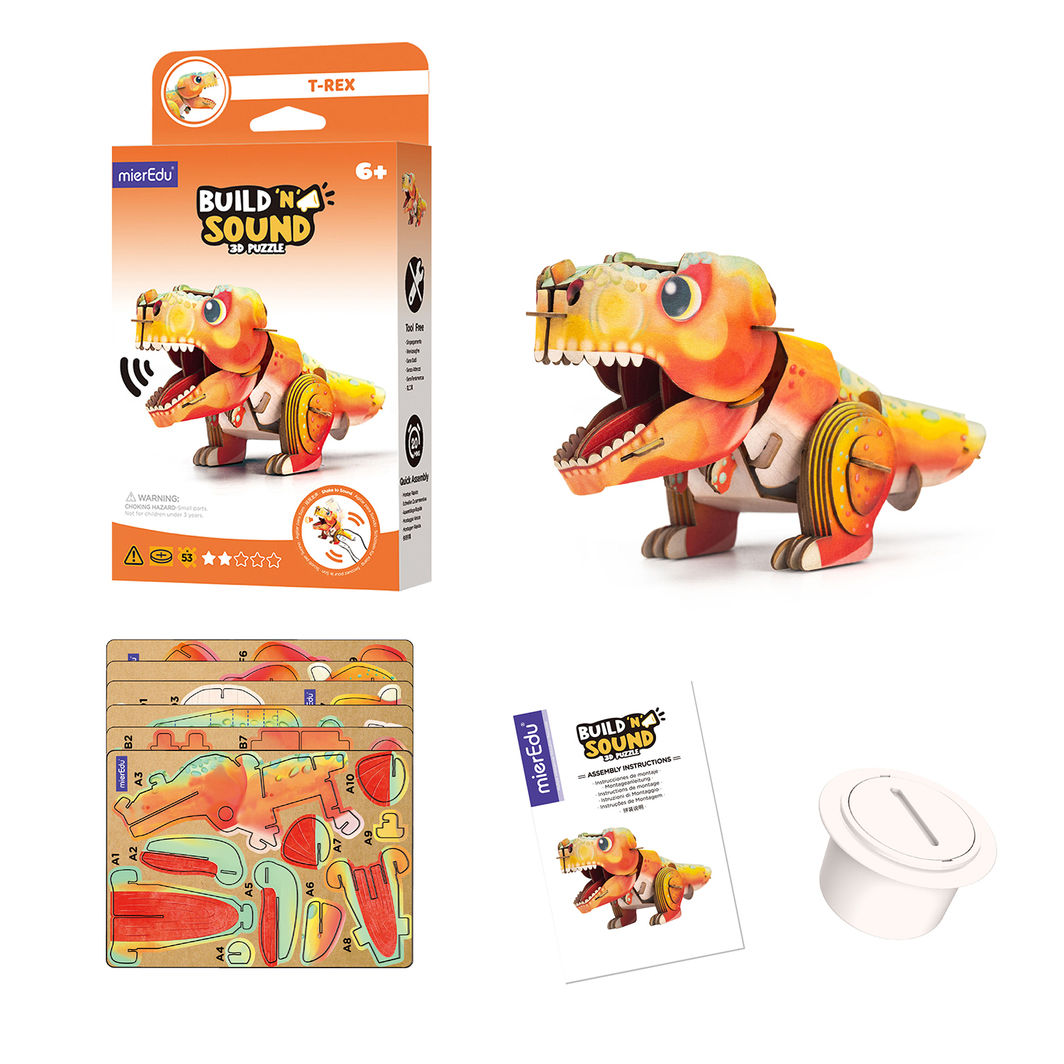 mierEdu 3D puslespill med lyd, Tyrannosaurus Rex