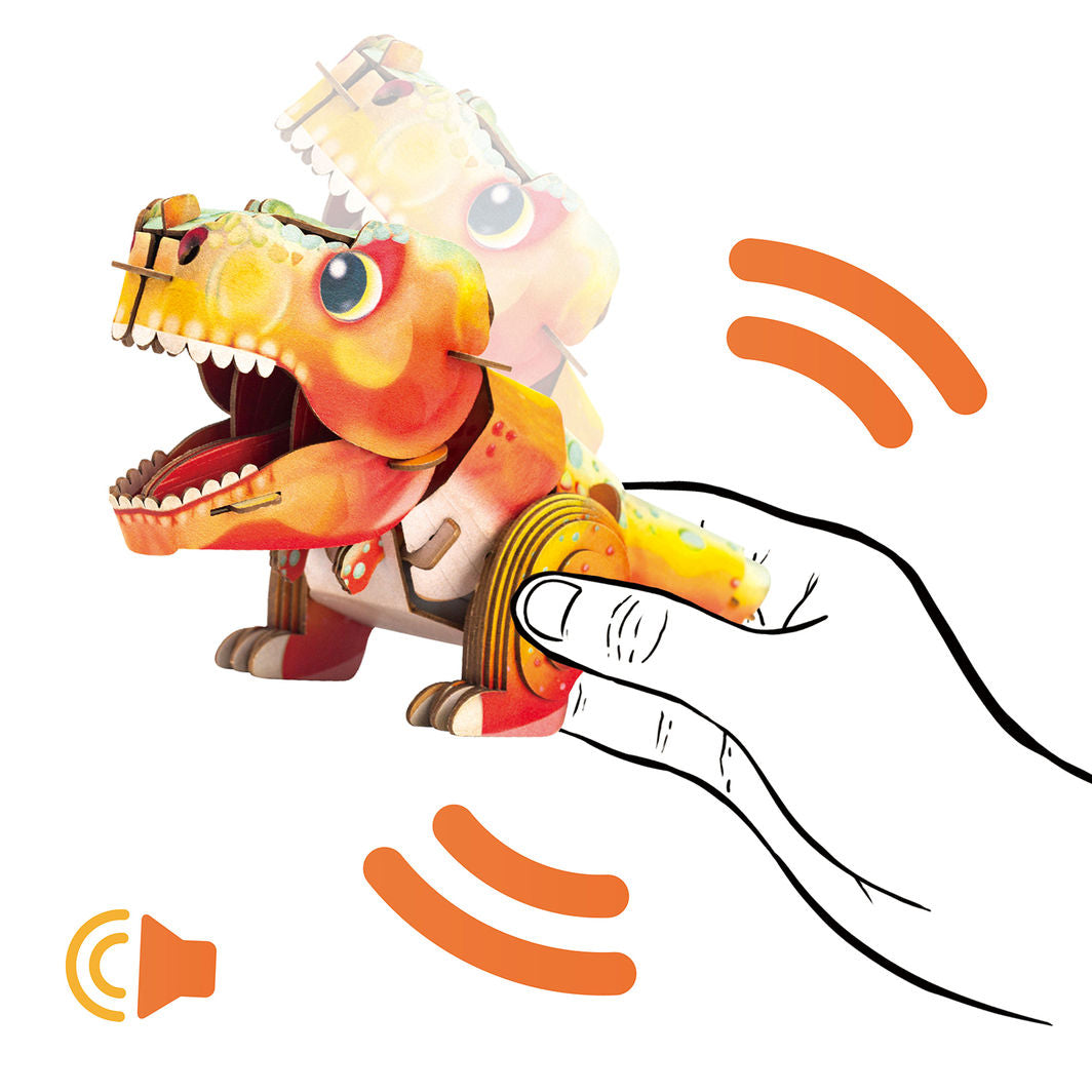 mierEdu - 3D puslespill med lyd - Tyrannosaurus Rex