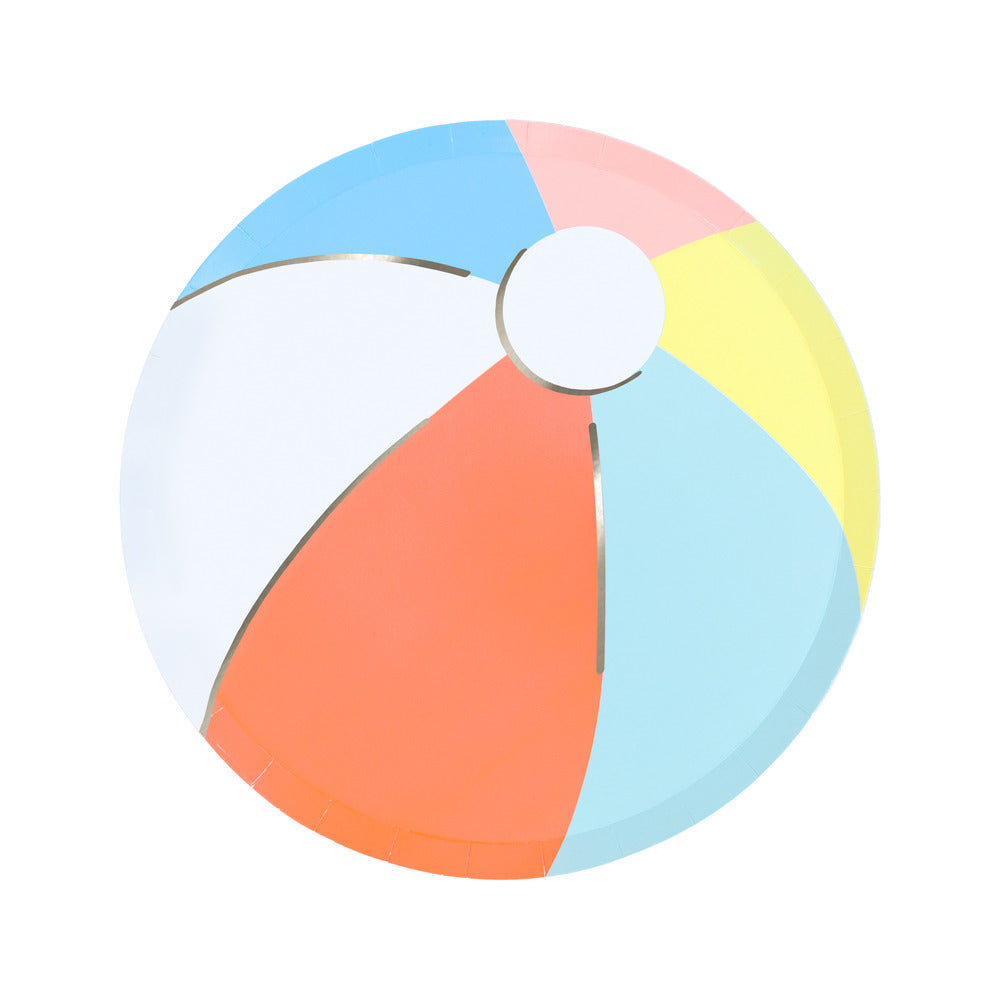 Meri Meri papptallerkener str. S, Beach Ball