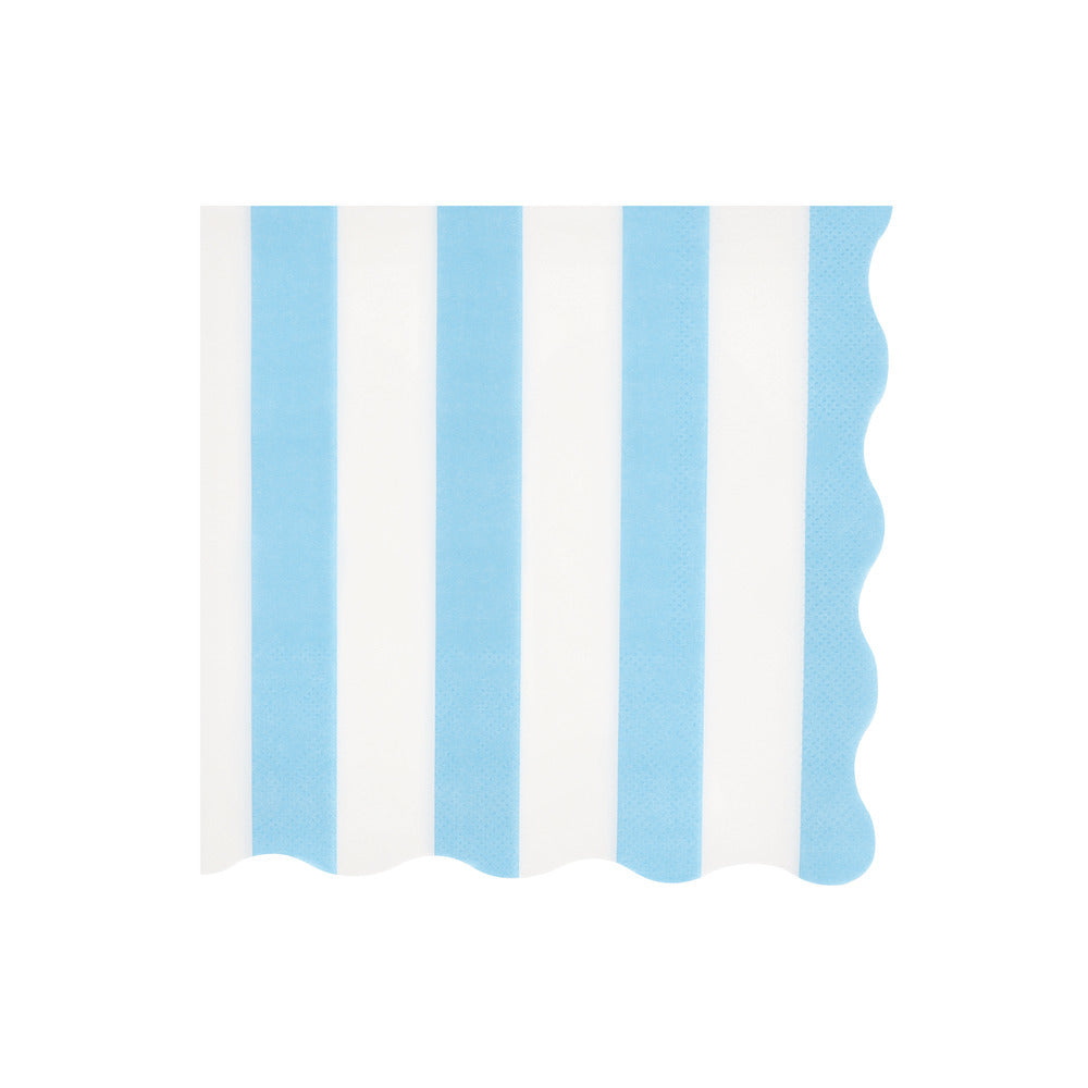Meri Meri servietter, Beach Striped str. L - 16 stk.