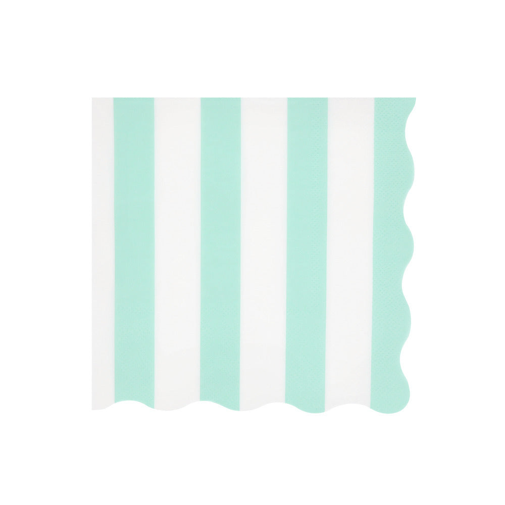Meri Meri servietter, Beach Striped str. L - 16 stk.