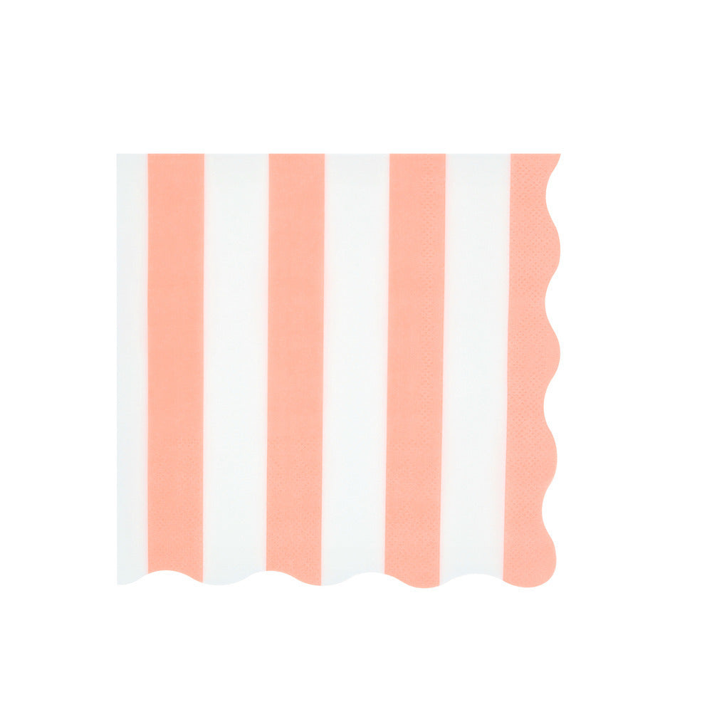 Meri Meri servietter, Beach Striped str. L - 16 stk.