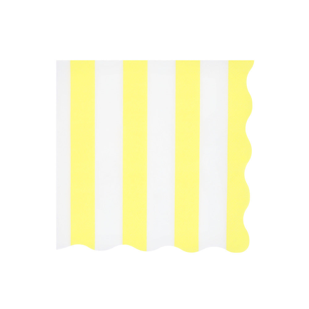 Meri Meri servietter, Beach Striped str. L - 16 stk.