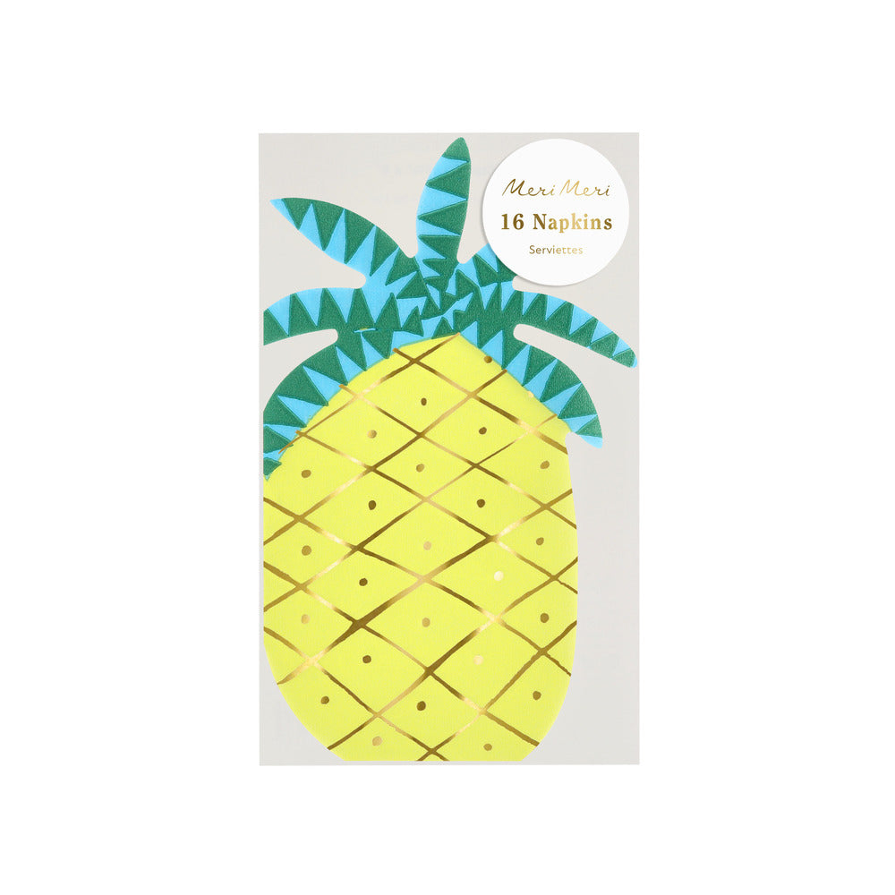 Meri Meri servietter, Pineapple - 16 stk.