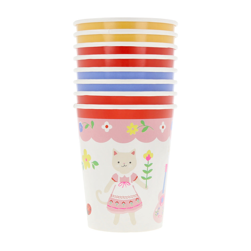 Meri Meri papkrus, Kitten Club – 8 stk.