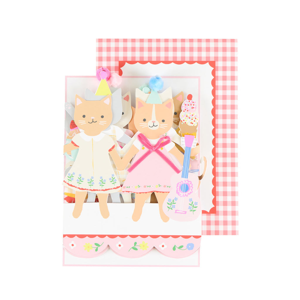 Meri Meri bursdagskort, Kitten Club