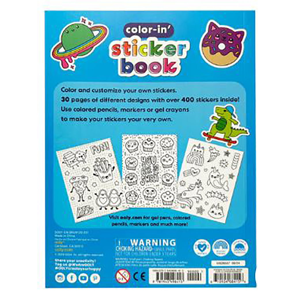 Ooly Klistremerkebok med over 400 klistremerker til maleselv
