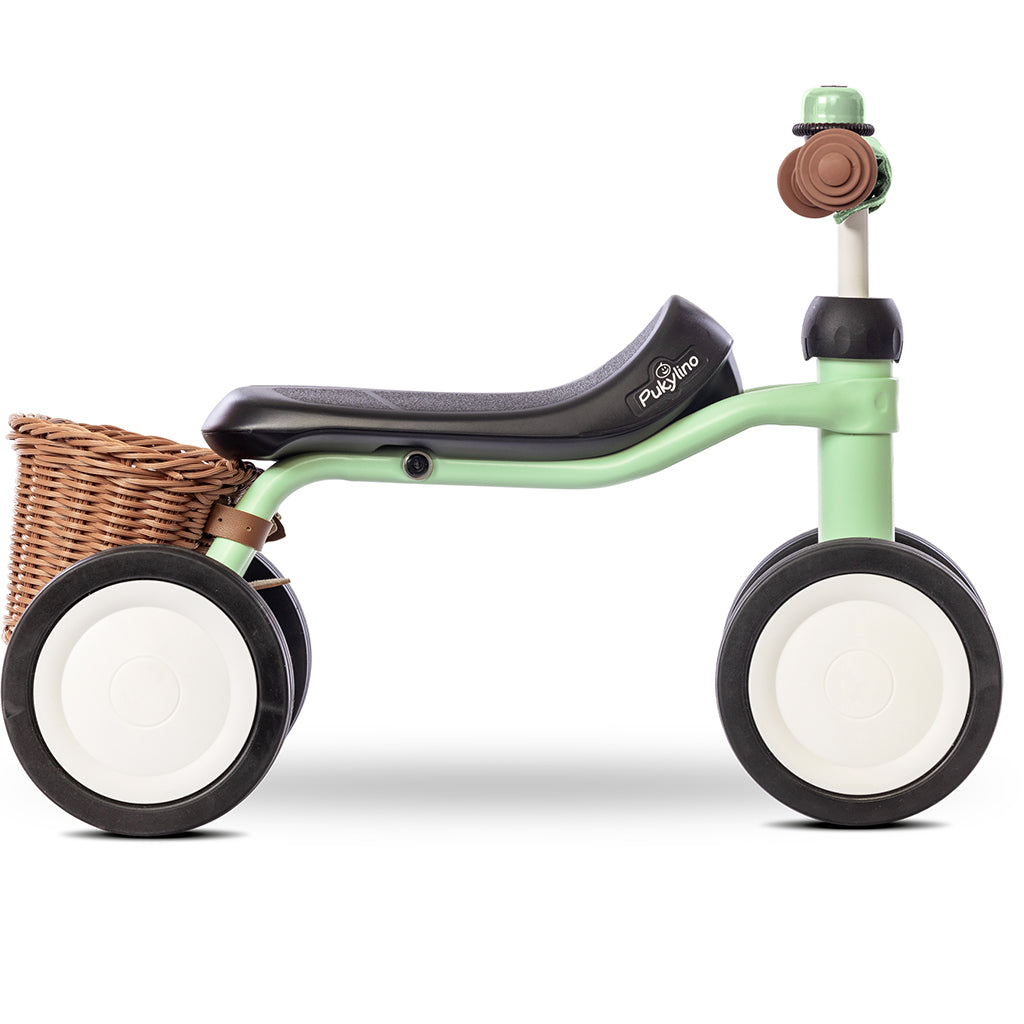 Puky Pukylino Bundle, Min første sykkel, balansetrener med kurv, Pastel green - Fra 1 år