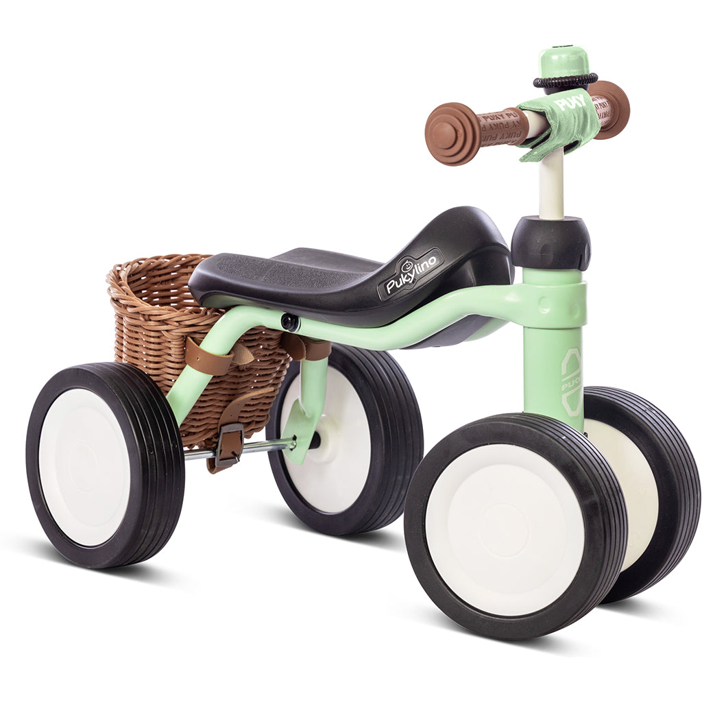 Puky Pukylino Bundle, Min første sykkel, balansetrener med kurv, Pastel green - Fra 1 år